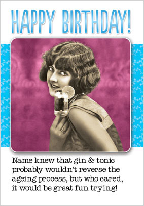 Ageing Process Birthday Card - Jolly Follies