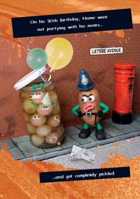 Completely Pickled Card - Violent Veg