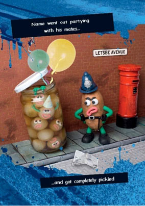 Completely Pickled Card - Violent Veg
