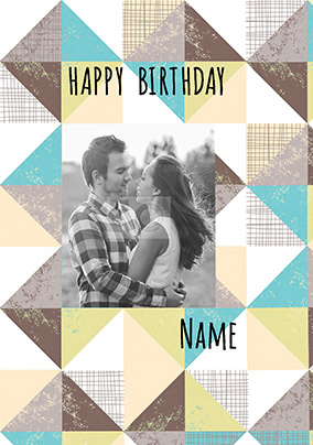 Happy Birthday Male Photo Card