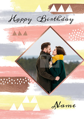 Diamond Photo Birthday Card