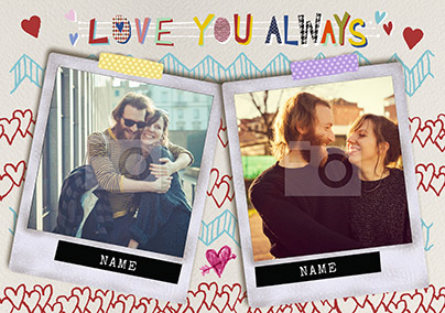 Love You Always Multi Photo Card