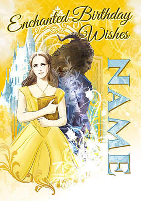 Beauty & the Beast Birthday Card