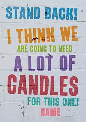 A Lot of Candles Birthday Card