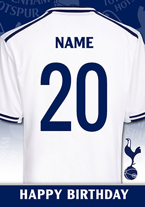 Tottenham Hotspur Happy Birthday Age Card