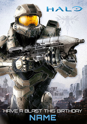 Halo Birthday Card - Have a blast this Birthday
