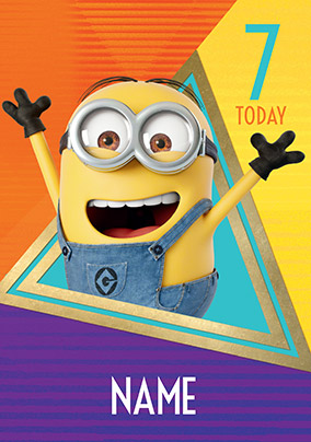 Despicable Me 7 Today Personalised Birthday Card