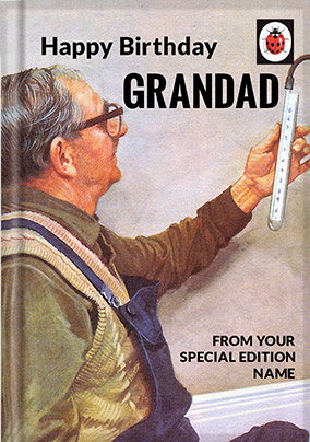 Grandad Ladybird Book Birthday Card