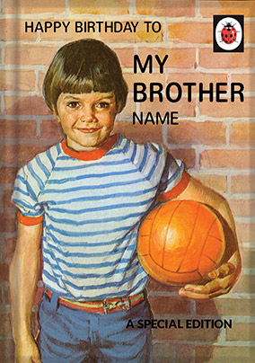 Brother Ladybird Book Birthday Card
