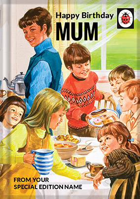 Mum Ladybird Book Birthday Card