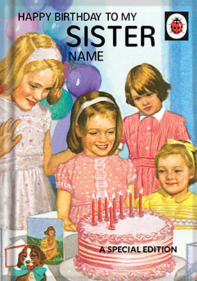 Sister Ladybird Book Birthday Card