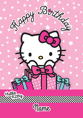 Hello Kitty Birthday Card