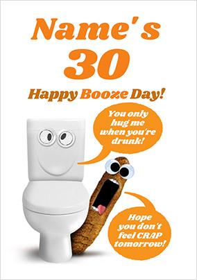 Happy Booze Day Personalised Card