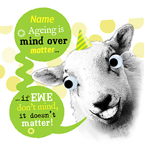 If Ewe Don't Mind Birthday Card - Punny Farm