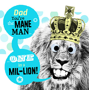 Mane Man Personalised Birthday Card - Punny Farm