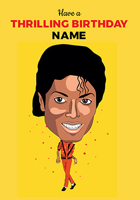 Have A Thrilling Birthday Personalised Card