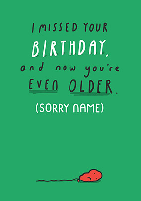 Even Older Personalised Card