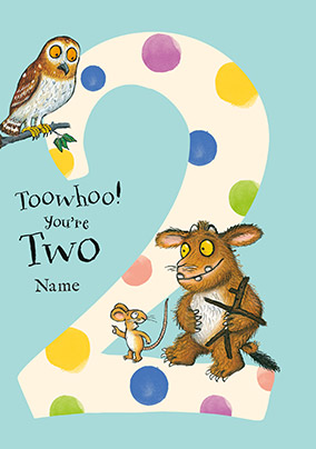 The Gruffalo - 2nd Birthday Personalised Card