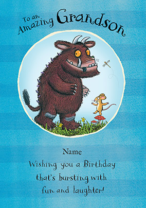 The Gruffalo - Grandson Personalised Birthday Card