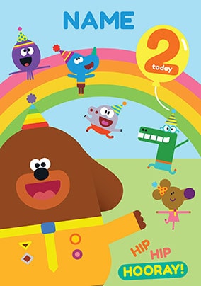 Hey Duggee - Age 2 Personalised Birthday Card