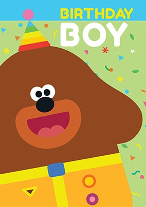 Hey Duggee - Birthday Boy Personalised Card