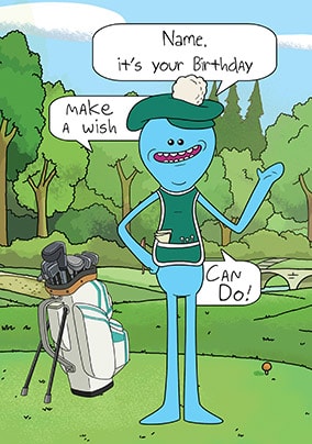 Rick & Morty Meeseeks Birthday Card