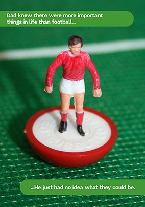 Dad Important Football Personalised Card