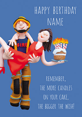 Bigger The Wish Personalised Card