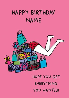 Everything You Wanted Personalised Card