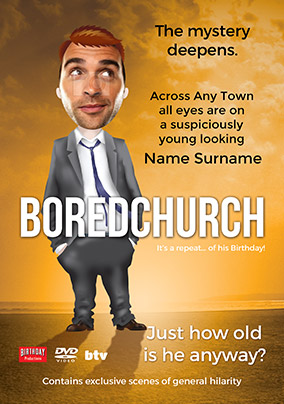 Boredchurch Spoof Photo Birthday Card