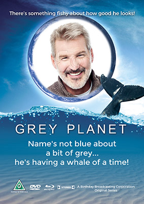 Grey Planet Spoof Photo Birthday Card