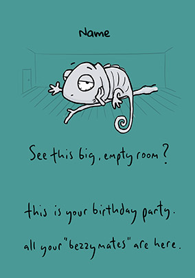 Leon - Birthday Party Personalised Card