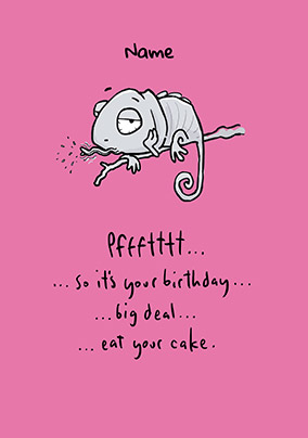 Leon - Eat Your Cake Personalised Card