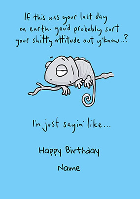 Leon - Attitude Personalised Card