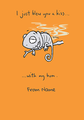 Leon - Blew You A Kiss... Personalised Card