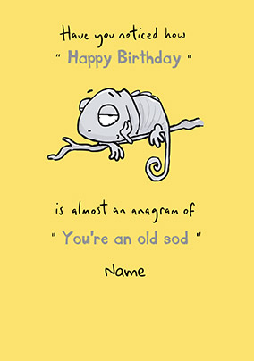 Leon - Old Sod Personalised Card