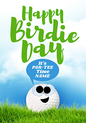 Happy Birdie Day Personalised Card