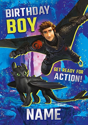 Birthday Boy - How To Train Your Dragon Personalised Card