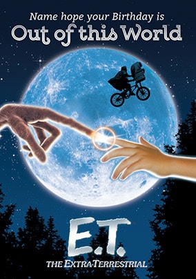 E.T. Out Of This World Personalised Birthday Card