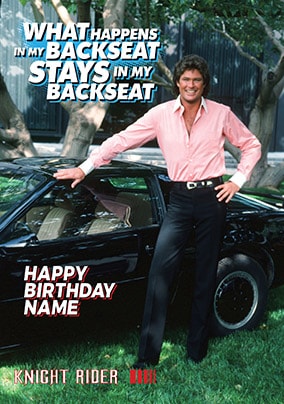 Knight Rider Personalised Card