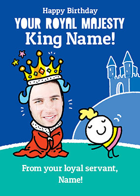 Royal Majesty King Photo Card