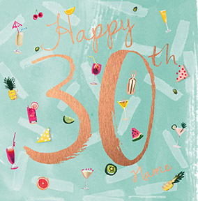 Sassy 30th Birthday Card