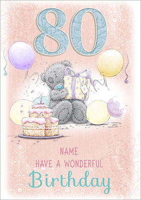 Me To You - Wonderful 80th Birthday Card
