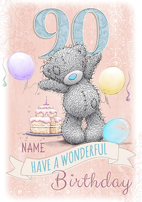 Me To You - Wonderful 90th Birthday Card