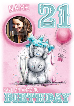 Me To You - 21st Birthday Photo Upload Card