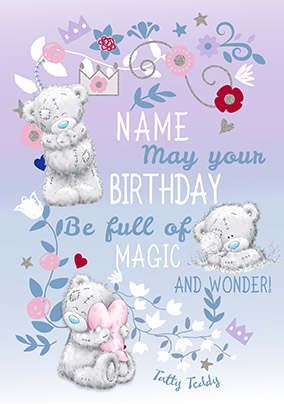 Magic And Wonder Me To You Personalised Birthday Card