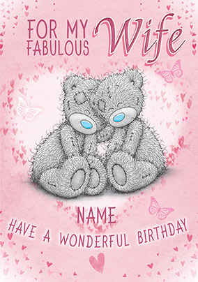 Me To You - Fabulous Wife Birthday Card