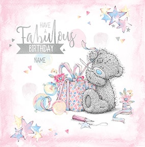 Me To You - Fabulous Birthday Personalised Card