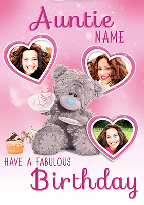 Me To You - Auntie Multi Photo Upload Fabulous Birthday Card