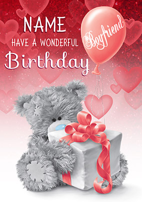 Boyfriend Wonderful Birthday Me To You Personalised Card